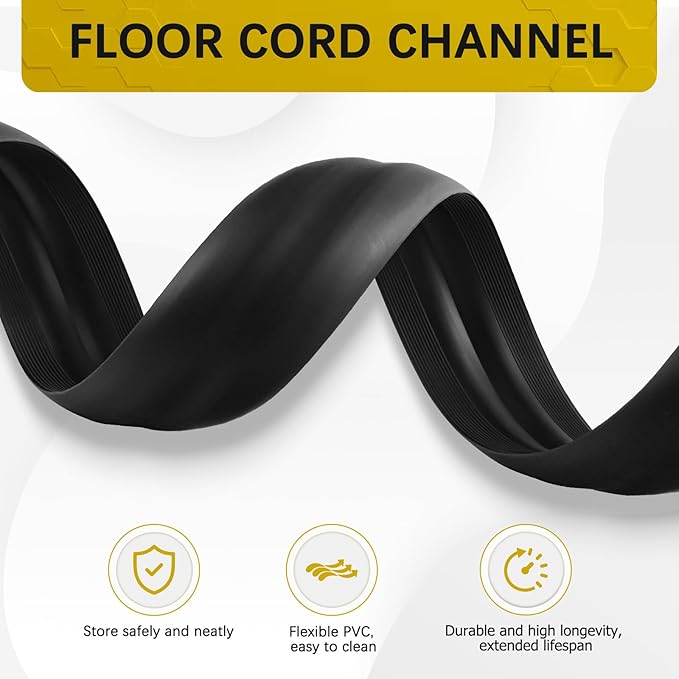 Floor Cord Cover 10FT Cord Covers - Image 3