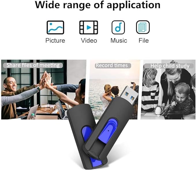 JUANWE 512GB USB Flash Drive, Thumb Drive 130MB/S High Speed, USB 3.0 Storage - Image 5