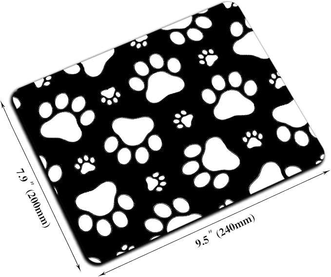 Mouse Pad, Cute White Dog Paw Mouse Pads - Image 2
