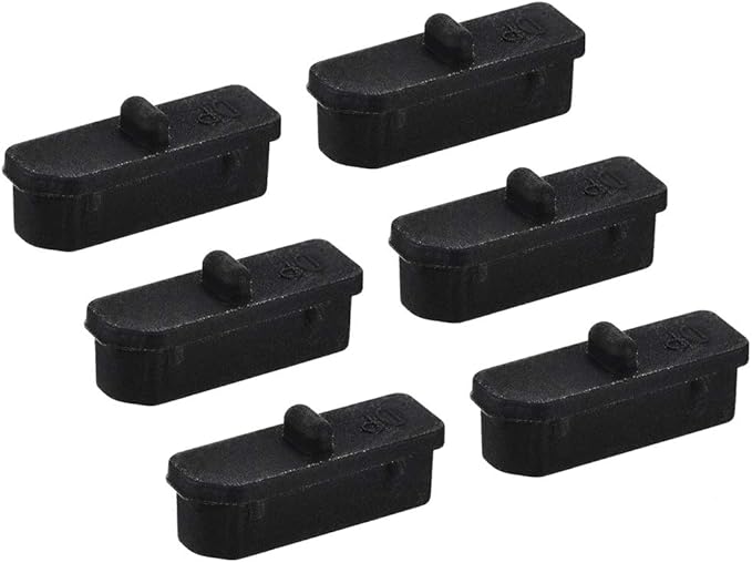 uxcell 6 Pcs Clear Ethernet Hub Port Display Port Adapter Anti Dust Cover Cap by uxcell