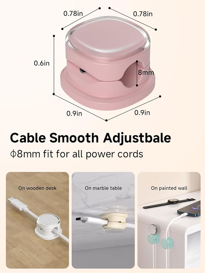 Magnetic Cable Clips, Adjustable Cord Holder Management, Adhesive Wire Keeper - Image 3