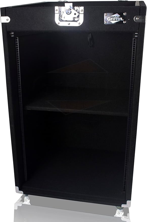 Griffin Rackmount Studio Mixer Flight Road Case – 25U Mount Space Amp Cabinet - Image 4