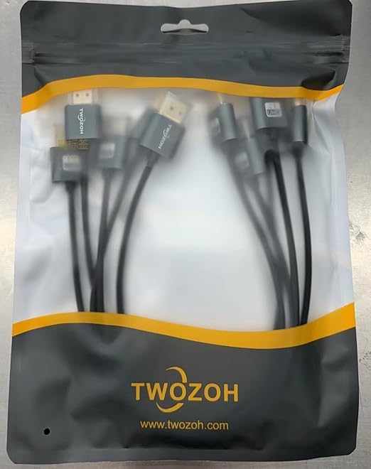 Twozoh Slim 4K HDMI Cable 1FT 5 Pack, Ultra Thin & Flexible Skinny HDMI to HDMI - Image 8