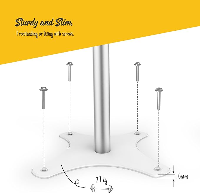 Tablet Floor Stand, Anti-Theft, Rotate Lockable Metal Tablet Enclosure+Aluminum - Image 7