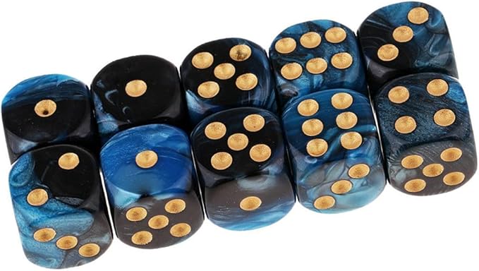 20PCS Polyhedral Dice D6 Dice 16mm Acrylic 6 Sided Dice Game Dice - Image 5