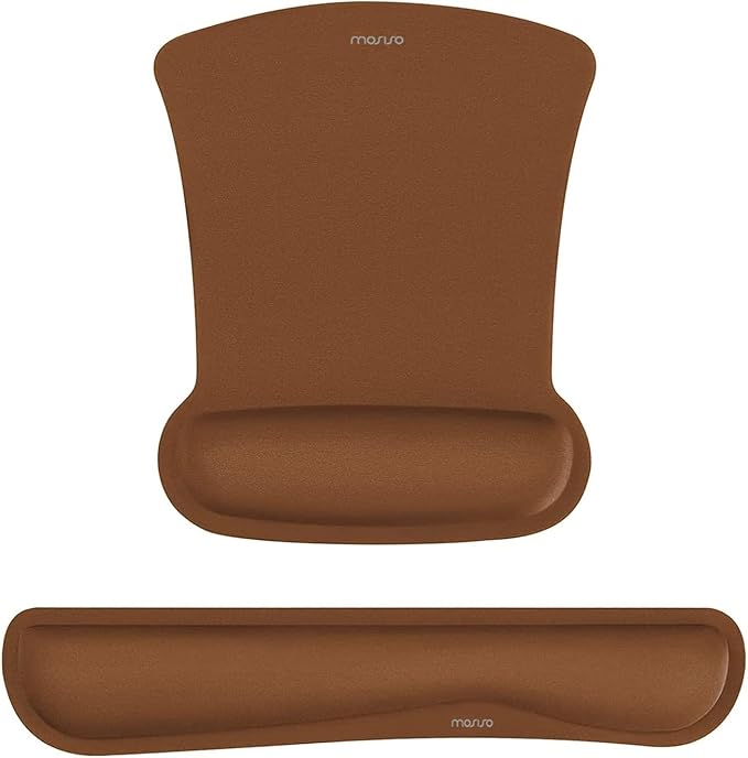 MOSISO Wrist Rest Support for Mouse Pad & Keyboard Set, Ergonomic Mousepad by MOSISO