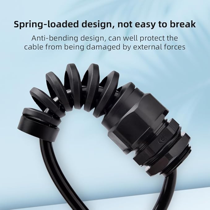 Strain Relief Cord Connector, CGELE 2 Pack NPT 3/4" Waterproof Cable Gland Cord - Image 4