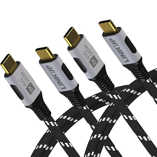 LINKUP USB 4.0 USB C to USB C Cable | Thunderbolt 4/3 Compatible | Type C by LINKUPTechnologies