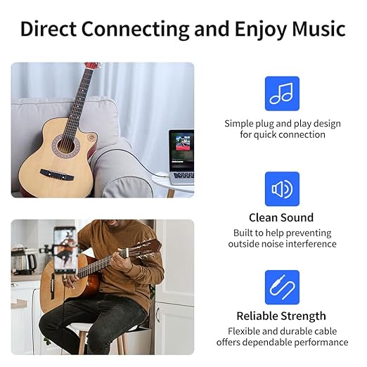 3.5mm to 1/4 Stereo Audio Cable 16 Feet /5M, 1/8" to 6.35mm 1/4" TRS Male Aux - Image 5