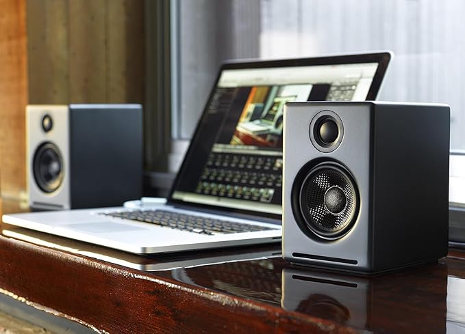 Audioengine A2+ Desktop 24 Bit Wireless Bluetooth Desktop Speakers - 60W - Image 9