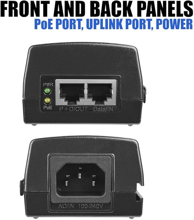 BV-Tech Gigabit Power Over Ethernet PoE+ Injector | 30W | Plug & Play | up to - Image 2