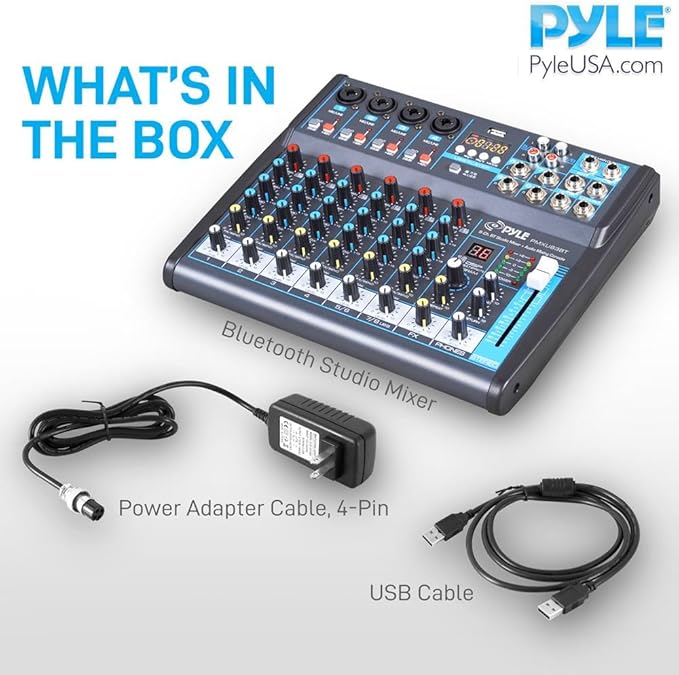 Pyle Professional Audio Mixer Sound Board Console Desk System- Interface 8 - Image 8