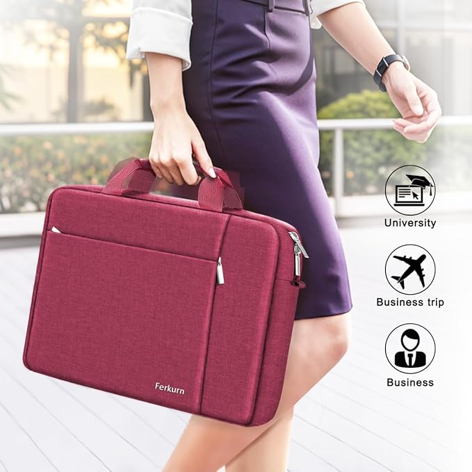 Ferkurn Laptop Bag Case for Women Men Computer Bag Compatible - Image 6
