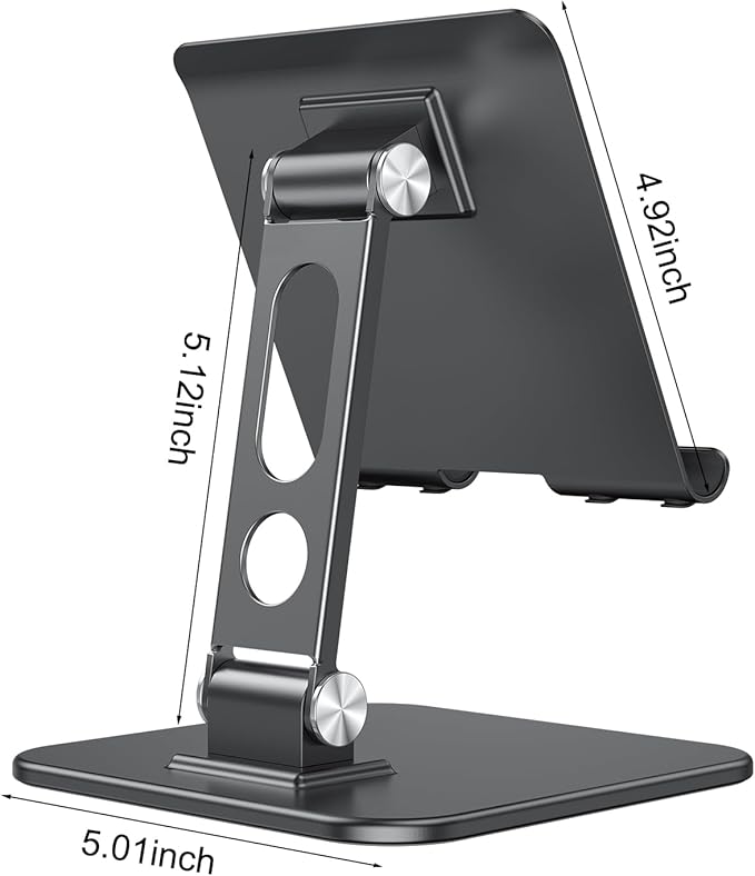 OMOTON Upgraded Adjustable Tablet Stand Holder, Heavy Duty Foldable Portable - Image 9