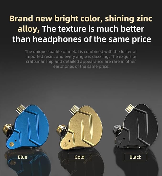 KZ ZSN Pro X Dual Driver in Ear Earphone 1BA 1DD Wired Earphone HiFi Sport - Image 6