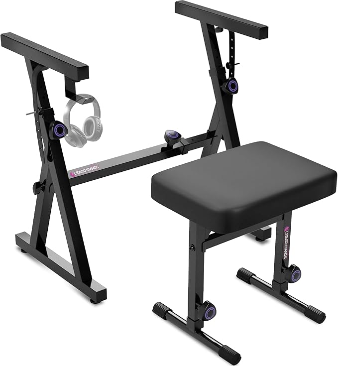 Liquid Stands Portable Heavy Duty Digital Piano Stand & Bench Set by LiquidStands