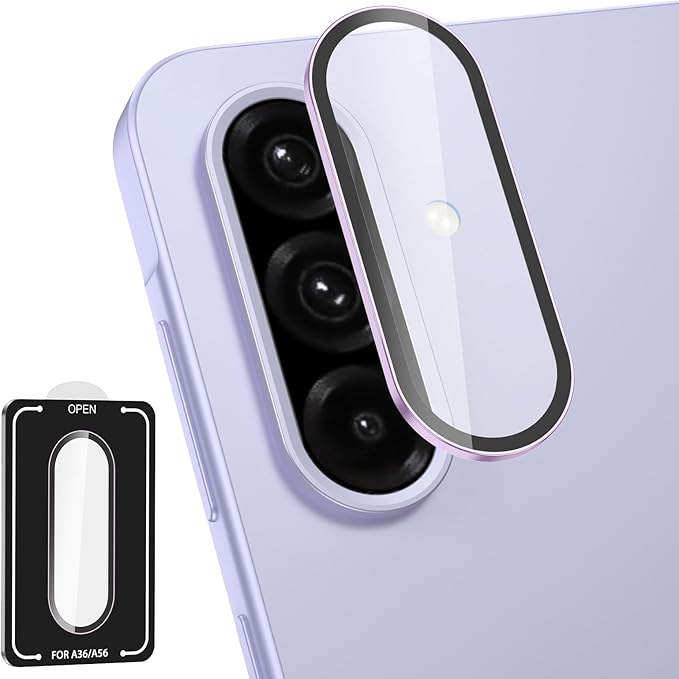 for Samsung Galaxy A36/A56 Camera Lens Protector, Individual Metal Ring by Btscase