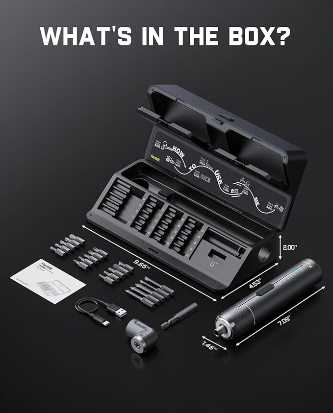 Fanttik S2 Pro Electric Screwdriver, Cordless Screwdriver Set, 7 Torque Settings - Image 9