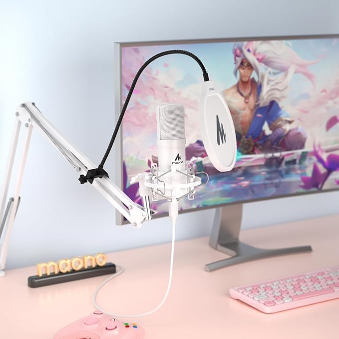 MAONO USB Microphone, 192kHz/24bit Plug & Play PC Computer Podcast Condenser - Image 8