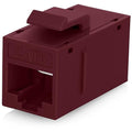 Everest RJ45 CAT6 Keystone Coupler in Red by EverestMediaSolutions