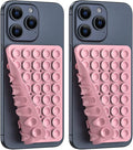 2PACK Silicone Double Sided Suction Phone Case Mount, Detachable Hands Free & by CMZZ