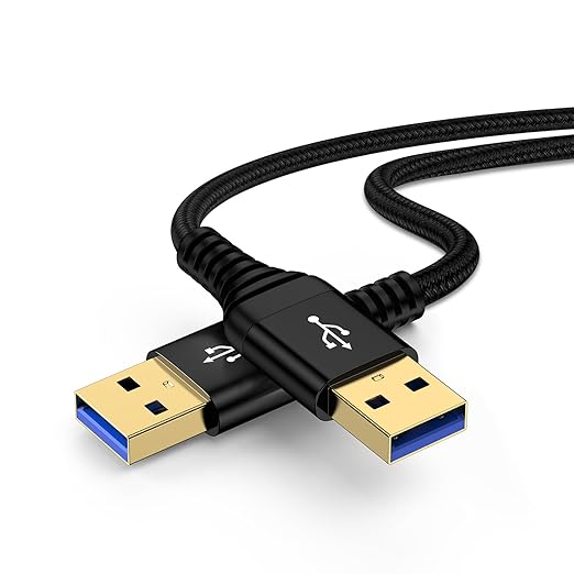 USB to USB Cable, 10FT High Speed USB3.0 Cable Male to Male USBA to USBA Cord by HomeTravelChargerAccessory