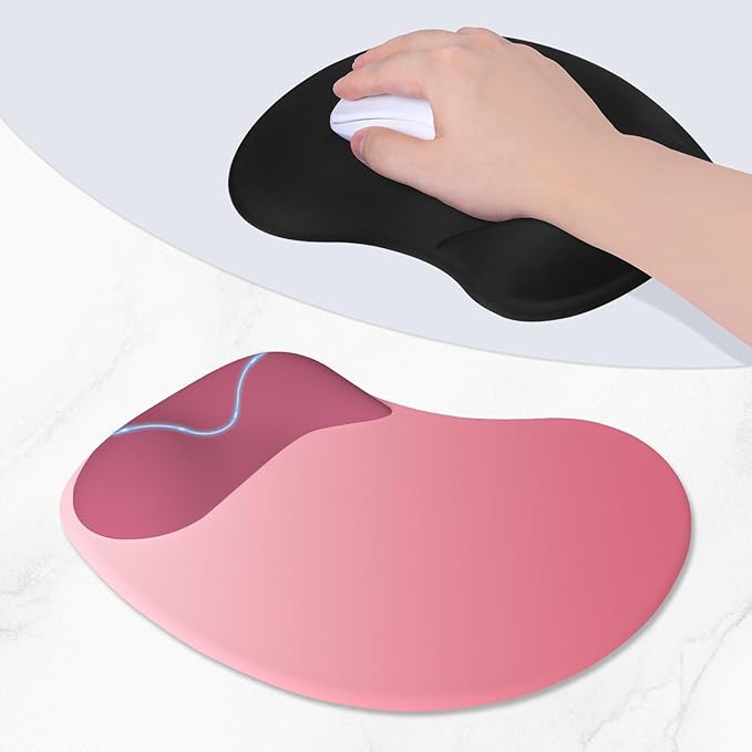 ITNRSIIET Ergonomic Mouse Pad, Cushioned Gel Wrist Rest, Non-Slip Base - Image 3