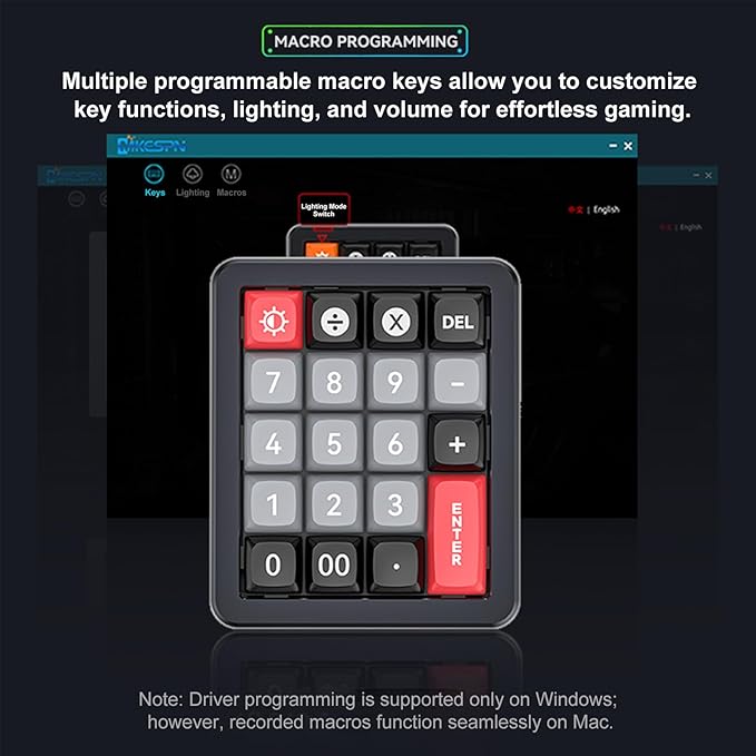 Adventurers K812 Wired Mechanical Numeric Keypad, 19-Key Hot-Swappable RGB - Image 4