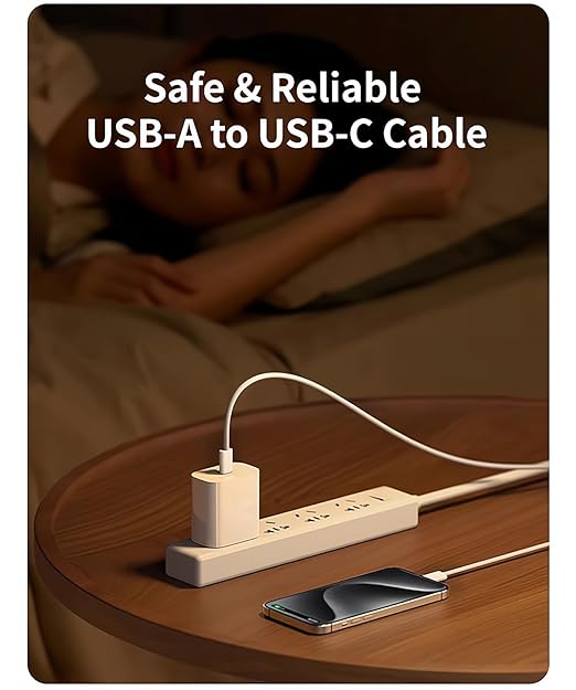 Woven Car Play USB-C Cable for Apple iPhone 16 Charger MFi Certified USB-A to - Image 6
