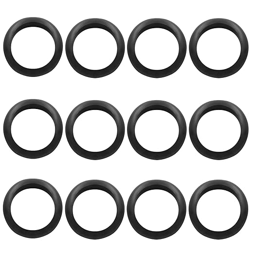12 Pcs Rubber Grommets, 1-3/4" Inside Diameter 2" Drill Hole Rubber Wire by Kyuionty