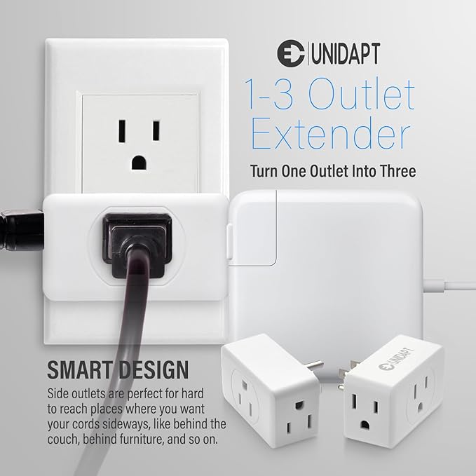 Unidapt Multi Plug Outlet Extender 2 Pack - Image 2
