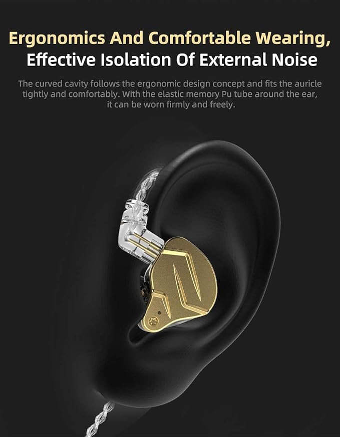 KZ ZSN Pro X in Ear Monitor Dual Driver IEM Earphone 1BA 1DD Wired Earphone - Image 7
