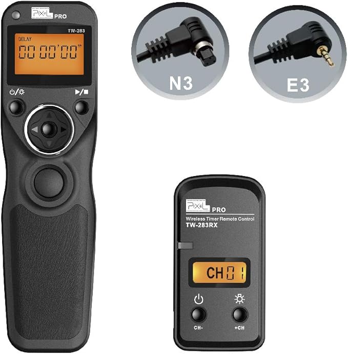 Wireless Shutter Release for Canon, Pixel TW-283 E3/N3 Wireless Remote Control by Pixel