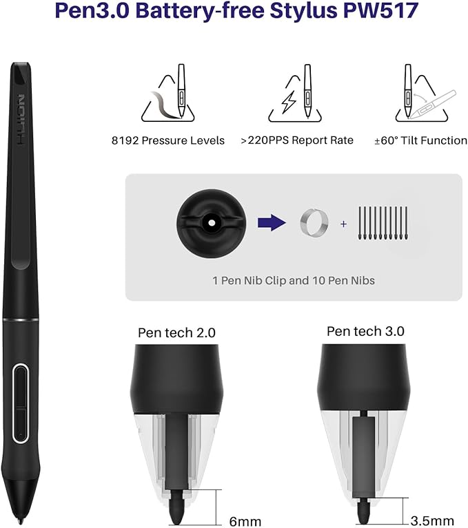 HUION Kamvas 24 QHD Drawing Tablet - Image 4