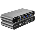 4 Computers 2 Monitors Automatic KVM Switch, HDMI 4k@60Hz + DP 8K 30Hz 4K@144Hz by Terived