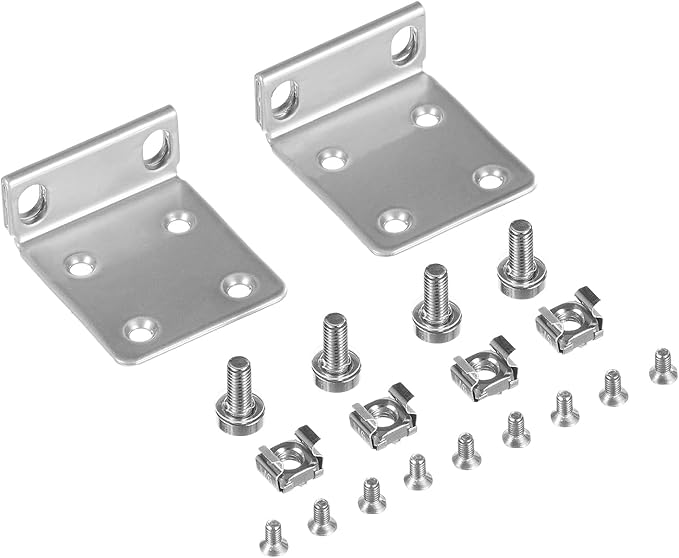 Rack Mount Kit for Ubiquiti Switch, 1U Rack Ears for Ubiquiti 16/24/48 Series by PhyinLan