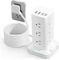 Surge Protector Power Strip, 6FT Flat Plug Extension Cord by Thoolor