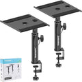 Set of 2 Studio Monitor Stands Desktop Clamp Speaker Stands Against The Wall by Vondynote