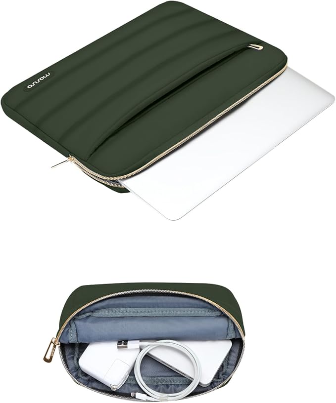 MOSISO 15-15.6 inch Laptop Case, 16 inch Puffy Laptop Sleeve Compatible - Image 3