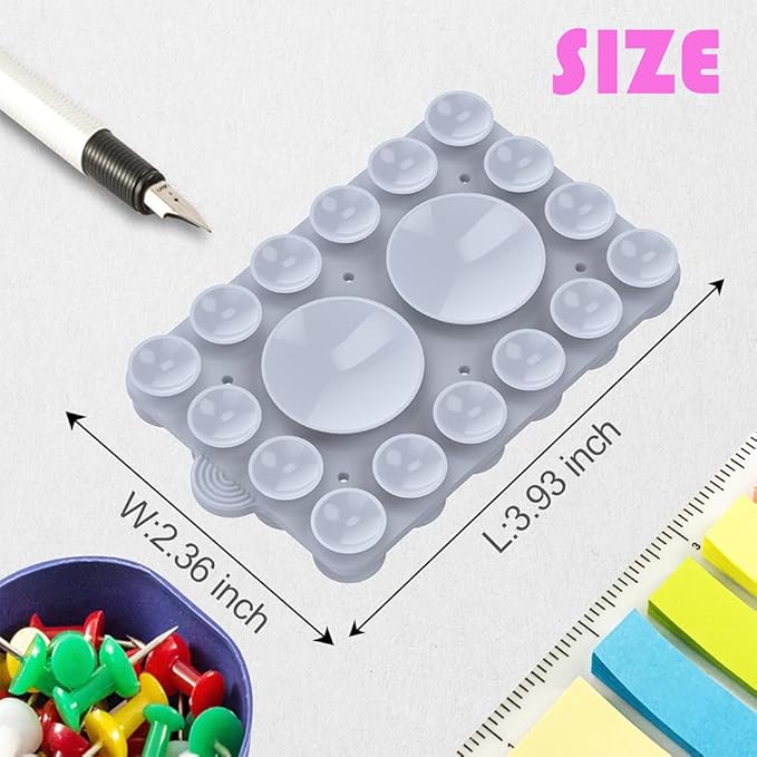 ZYCCER Double Sided Silicone Suction Phone Holder Mount, Compatible - Image 4