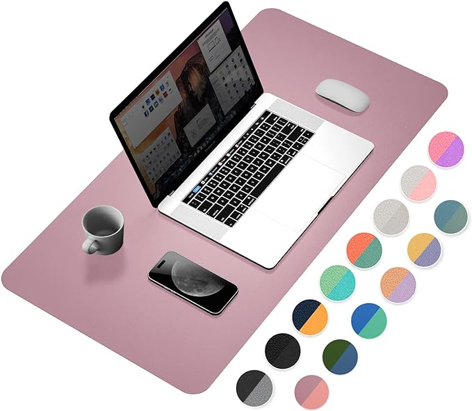 YSAGi Desk Pad, Desk Mat, Dual-Sided Desk Pad, 31.5" x 15.7" Laptop Leather by YSAGi