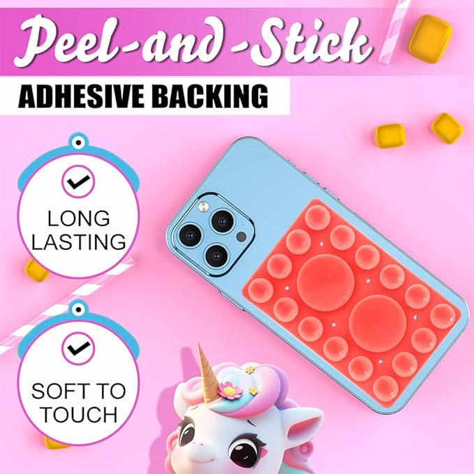 Silicone Suction Phone Holder Mount, Adhesive Accessory - Image 4