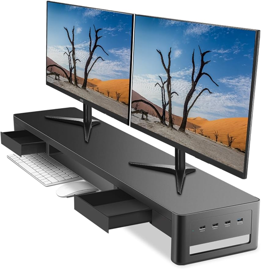 meatanty Dual Monitor Stand Riser by Meatanty
