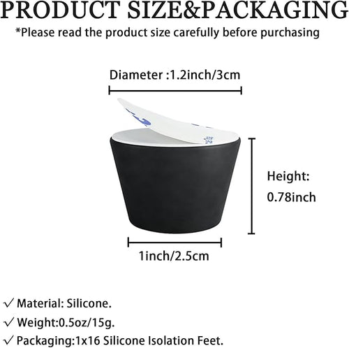 1.2" Silicone Non-Skid Speaker Pads-16Pack, - Image 2