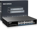 16 Port PoE Switch Unmanaged, 16 Port PoE+@250W, 2 Gigabit Uplink Ports by NICGIGA