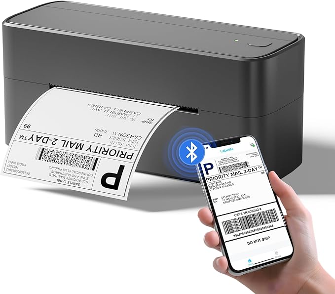 Phomemo Bluetooth Shipping Label Printer, 241BT 4X6 Wireless Thermal Printer by Phomemo