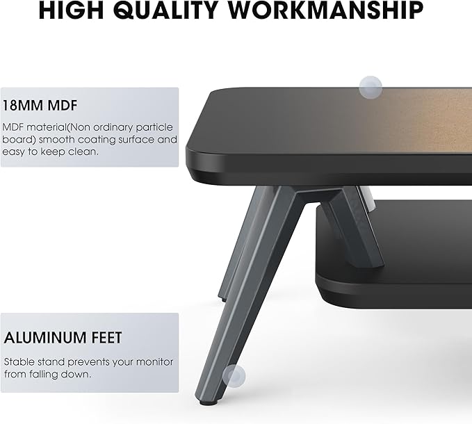 Fenge Dual Monitor Stand, Monitor Riser - Image 4