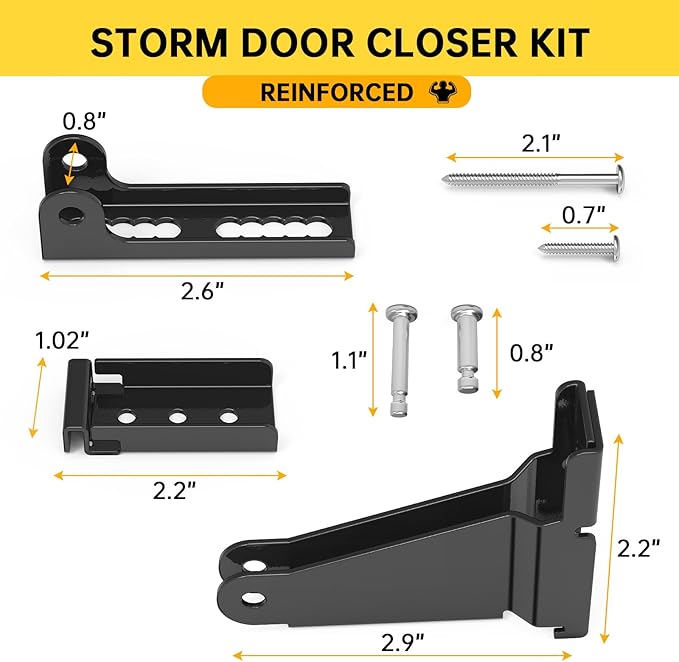 Thickened Storm Door Closer Bracket，Repair Jamb Bracket Compatible - Image 5