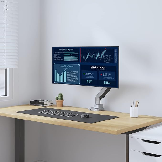 WALI Ultrawide Monitor Arm for 13 to 49 Inch Heavy Duty Curved Screens - Image 7