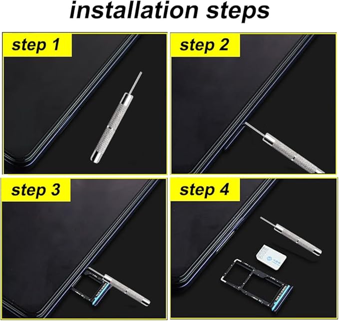 4 Pcs SIM Card Tray Eject Pin Tools Removal Tool Ejector Pin Needle - Image 5
